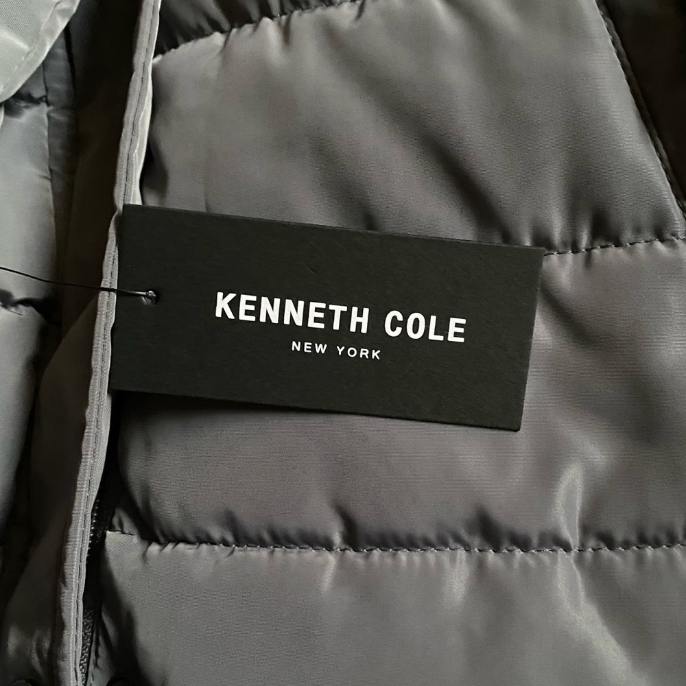Kenneth Cole NY Faux Fur Trim Hooded Puffer Jacket - Picture 14 of 15